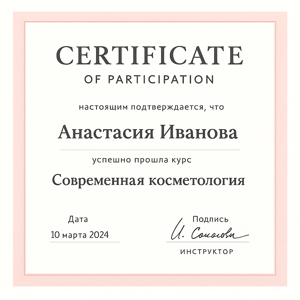 Сертификат 3